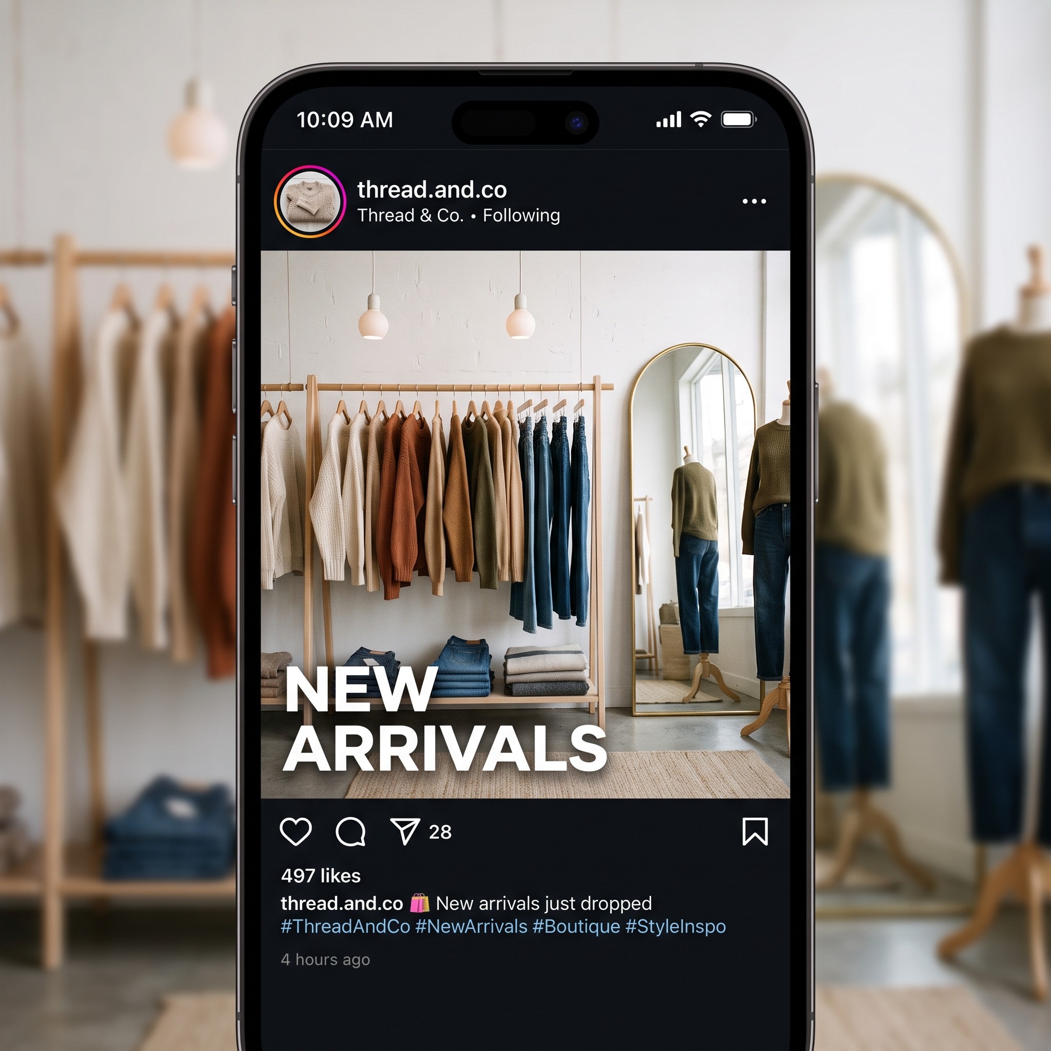 Example post — clothing store