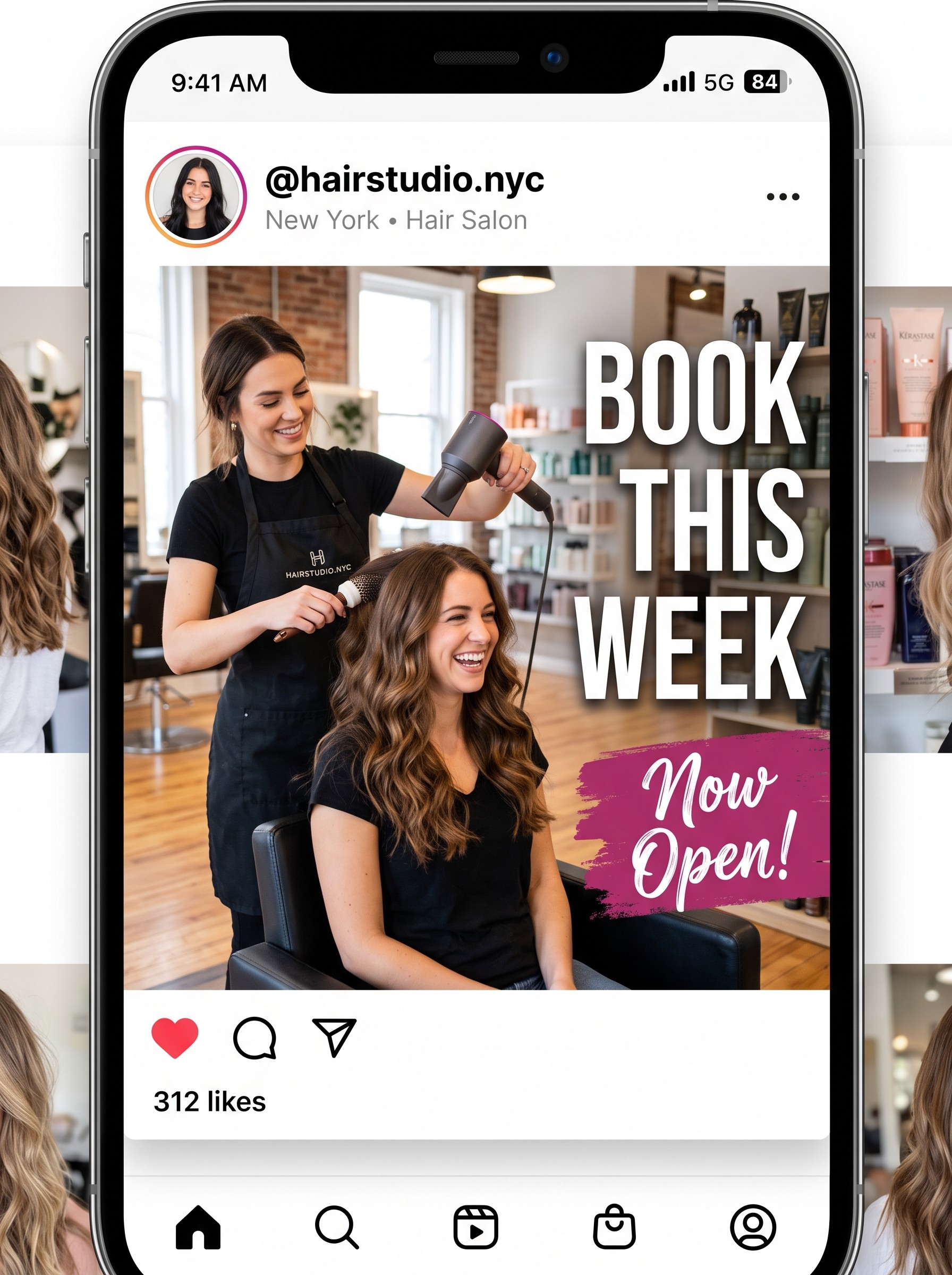 Example post — hair salon